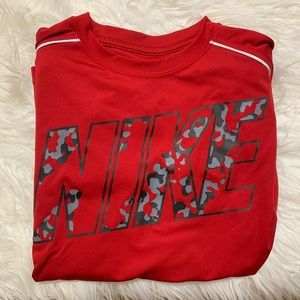 Red Long Sleeve Nike Shirt
